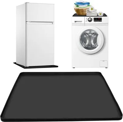 Produktbild von Famanu Kühlschrankmatte - Silikon Antivibrationsmat 60x60cm - Rutschfest - Schützt Kühlschrank und Waschmaschine