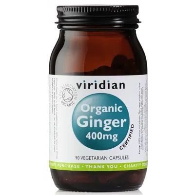 Obrázek produktu pro Ginger 400mg 90 kapslí Organic (Zázvor)