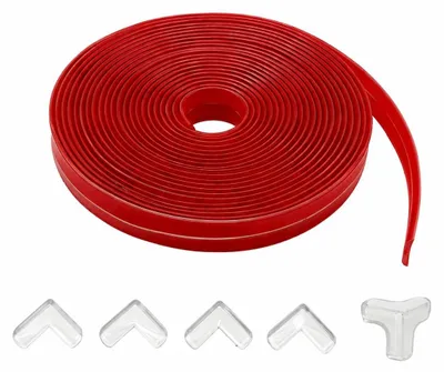 Imagen del producto de Protección de bordes transparente de 6 m con protección de esquinas para bebés