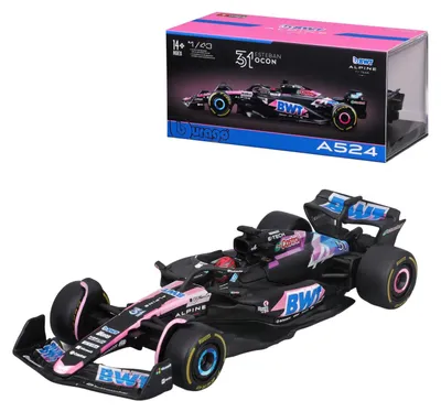 Produktbild von BBURAGO Alpine F1 A524 1:43 Ocon, Sportwagen-Modell, Vormontiert, 1:43, Alpine A524, Unisex, Metall, Kunststoff
