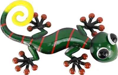 Produktbild von Gecko Deko Lurch Eidechse Wanddeko Wandbild Salamander Echse Drache Skulptur