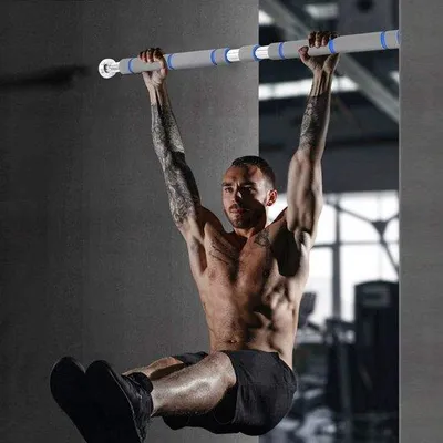 Produktbild von Famanu Klimmzugstange Verstellbar 60-100 cm - Horizontale Fitnessstange für Zuhause