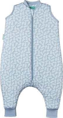 Produktbild von molis&co - Baby Schlafsack mit Füßen 2.5 TOG - Ganzjahres Schlafsack - Babyschlafsack mit Beinen - 100% Baumwolle ( 100), Winterschlafsack - Blue Garden (100 cm) Blue Garden 100 cm (4 Jahre)