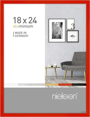 Produktbild von nielsen Aluminium Bilderrahmen Pixel, 18x24 cm, Tornado Rot