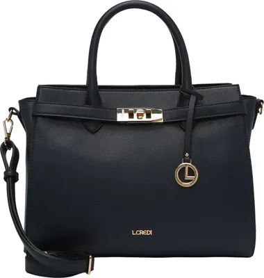 Produktbild von L.CREDI Handtasche Umhängetasche Konstanze Handle Bag Navy dunkelblau