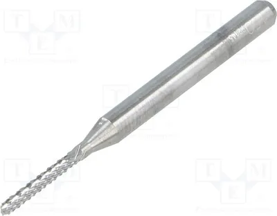 Image de 1 fraise diamantée, diamètre : 3,175 mm, diamètre de coupe : 1,5 mm, longueur : 38,2 mm, modèle DCFBM 1500 090, pour outils électriques