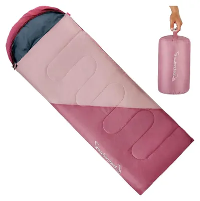Produktbild von Schlafsack für Erwachsene, leichter Schlafsack für Camping, 3-4 Jahreszeiten Deckenschlafsäcke mit kleinem Packmaß für Damen und Herren, Wandern und Bergsteigen (rechter Reißverschluss)