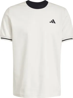 Produktbild von Adidas Herren T-Shirt JC6742 Kurzarm aus Baumwolle Polyester Schwarz Weiß