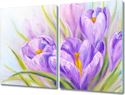 Produktbild von Coloray Herdabdeckplatte 2x40x52 cm Schneidebrett Kochplattenabdeckung Küchenbrett Hackbrett - Blumen Pflanzen Natur