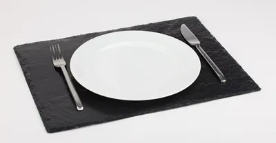 Produktbild von APS 996 Naturschieferplatte, 45 x 30 cm, möbelschonende Füßchen