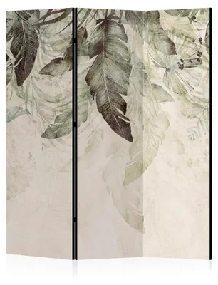 Produktbild von LUMASOUL Paravent einseitiger - Paravent Raumteiler Innen - 135x172 cm Motiv Natur Boho Grün Beige