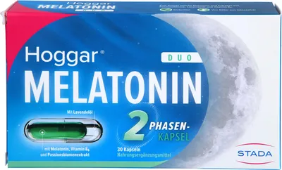 Immagine prodotto di Le capsule Hoggar Melatonin Duo aiutano a ridurre il tempo necessario per addormentarsi, 30 capsule