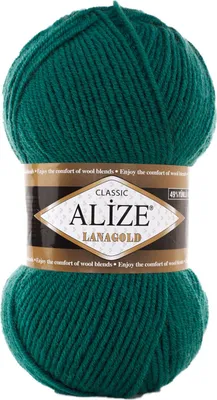 Strickwolle ALIZE Lanagold petrol