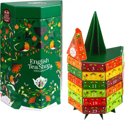 Produktbild von ETS - Tee Adventskalender "Tannenbaum", BIO, 25 Pyramidenbeutel