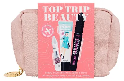 Produktbild von Porefessional Primer 22ml/Badgal Bang! Mascara 8,5gr/Gimme Brow+ #3 3gr/Etui Benefit Top Trip Beauty Set