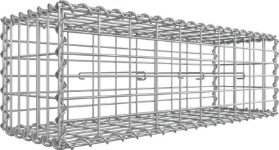 Produktbild von SONGMICS Gabionenkorb, Metall-Steinkorb, Steingabione Mauer, 100 x 30 x 30 cm
