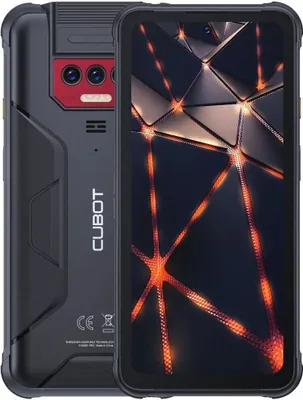 A black CUBOT KingKong 8 outdoor smartphone is shown from the back and front.