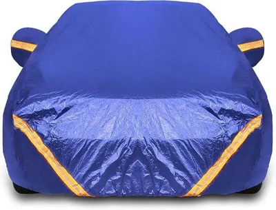 Produktbild von Famanu Autoabdeckung wasserdicht - Fahrzeugschutz mit Reißverschluss - Blau