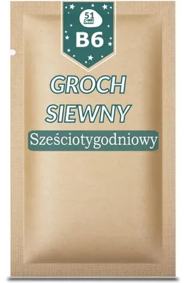 Obrázok produktu pre 51Seed B06 Šesťtýždňové zelené hrachy (bez šupky), 50 g