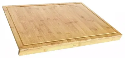Image de Kinghoff table en bambou avec bord 58x38cm KH1686