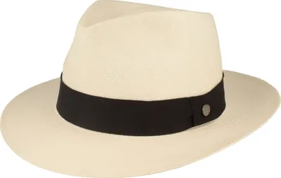 Bogart Panama Hut mit UV-Schutz 50 & Ripsband von Hut-Breiter in weiß