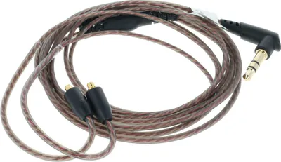 Produktbild von vhbw Audio AUX Kabel Ersatz für Shure EAC64 für Kopfhörer - Audiokabel 3,5mm Klinkenstecker, 120 cm Schwarz