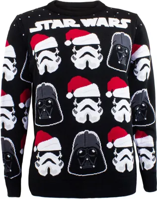 Produktbild von Star Wars Sweatshirt Christmas Jumper Darth Vader / Stormtrooper