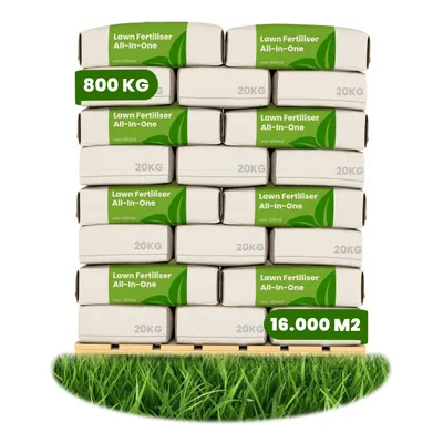 Produktbild von Rasendünger All-In-One (40x = 800 kg - für 16.000 m2)- Organifer