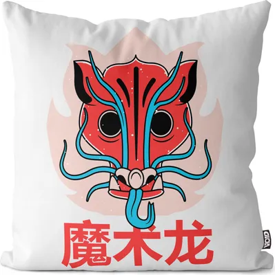 Produktbild von VOID Drache Asien Anime Grafik Kissenbezug Kissenhülle Polyester Dekoration Outdoor Dekokissen