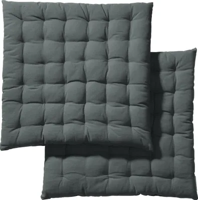 Produktbild von REDBEST Stuhlkissen 2er-Pack grau 40x40x3 cm