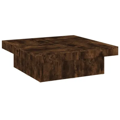 Immagine prodotto di vidaXL Tavolino in rovere fumé 90x90x28 cm Materiale a base di legno