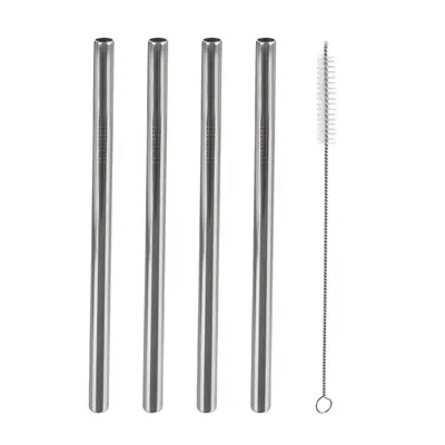 Immagine prodotto di ORION Cannuccia per frullati con spazzola, 21,5 cm, acciaio inox 4 pz ORION 151450