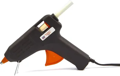 Immagine prodotto di Pistola per colla a caldo elettrica , pistola ad aria calda per saldatura con silicone 40 w, kit con 2 stick di silicone, Hbm