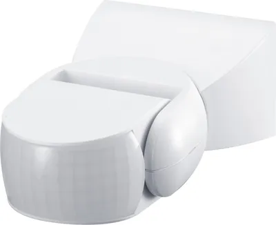 Immagine prodotto di Rilevatore di movimento a infrarossi da superficie per interni ed esterni orientabile e inclinabile di 180° fino a 12 m bianco