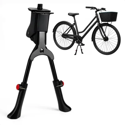Produktbild von com-four® Zweibeinständer Fahrrad 24–29,5 Zoll, höhenverstellbarer Mittelständer