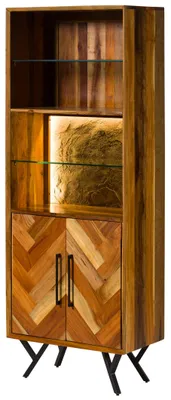 Immagine prodotto di MASSIVMOEBEL24 | Scaffale in legno di legno riciclato 70x40x186 laccato naturale AVIGNON #125