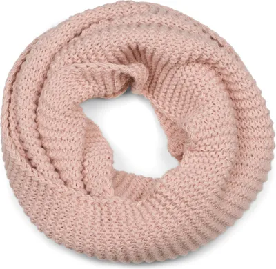 Produktbild von styleBREAKER Damen Strick Loop Schal Einfarbig mit Linksstrick Muster, warmer Winter Strickschal, Schlauchschal 01018166