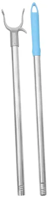 Produktbild von Einstellbare Kleiderstange mit Haken aus Edelstahl