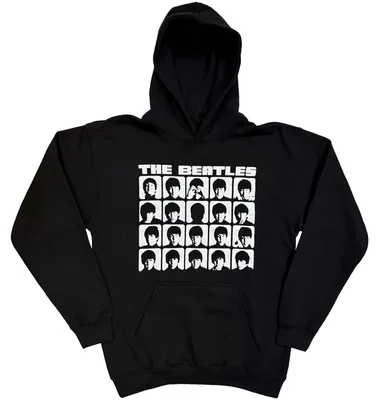 Imagen del producto de Sudadera negra XL "The Beatles Hard Days Night Faces" (estilo mono)