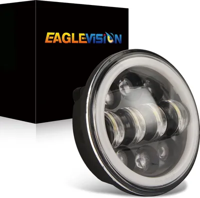Immagine prodotto di Faro per moto 5,75"" Luce di proiezione rotonda a LED per moto luce bianca