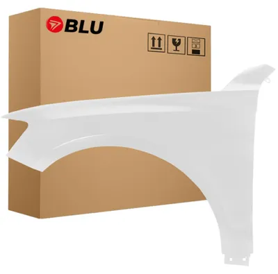 Productafbeelding van BLU Spatbord geschikt voor Audi Q5 8R LS9R Links Wit GletscherWeiss | 2008-2016 | Voorzijde | Gelakt | Montageklaar  | Verzinkt