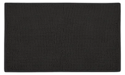 Produktbild von Beautissu Badematte BeauMare WR, 70x100cm rutschfest Chenille Schwarz