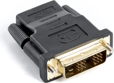 Produktbild von Lanberg AD-0013-BK Kabeladapter HDMI DVI-D 18+1 Single Link Schwarz (AD-0013-BK)