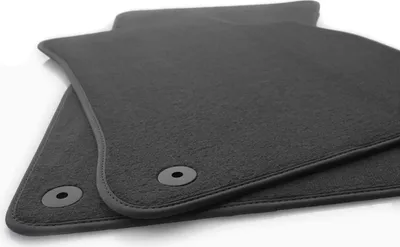 Produktbild von Fußmatten für Audi A4 S4 RS4, B6 B7 8E (2001-2007) Velours Autoteppich , 2-teilig schwarz vorn