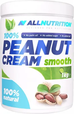 Zdjęcie produktu dla ALLNUTRITION 100% Peanut Butter 1000 g fine / Masła orzechowe / Pyszne 100% naturalne masło orzechowe bez dodatku cukru, soli i oleju palmowego