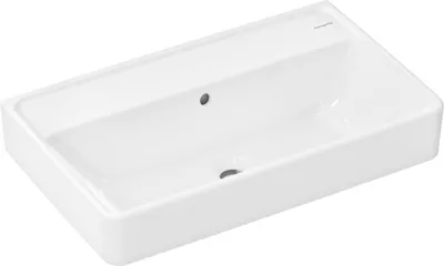 Obrázek produktu pro Umyvadlo Hansgrohe Compact Xanuia Q 650x390 mm bez otvoru pro baterii s přepadem bílé, 60218450