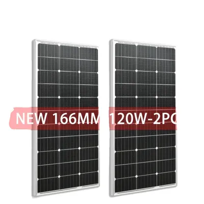 Immagine prodotto di Pannello solare, 120 W monocristallino, e RoHS, PANNELLO IN VETRO DA 240 W