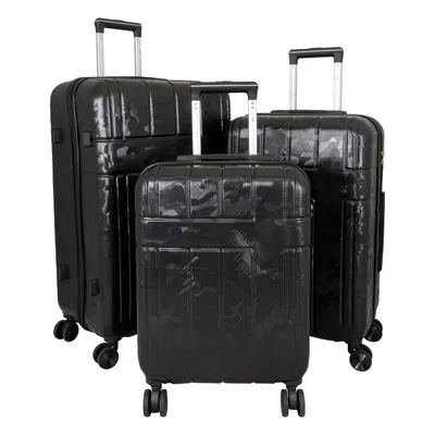 Produktbild von Kofferset Trolleyset 3 teilig Camo ABS Hartschale Farbe Schwarz