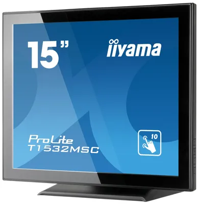 Produktbild von iiyama T1532MSC-B5X, 38,1 cm (15"), 1024 x 768 Pixel, XGA, LED, 8 ms, Schwarz