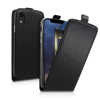 Produktbild von kwmobile Schutzhülle kompatibel mit Apple iPhone XR - Hülle Handy - Flip Case Handyhülle Schwarz